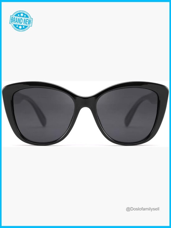 Polarized Vintage Cat Eye Sunglasses Retro Jackie O Square Frame UV400 main image 5